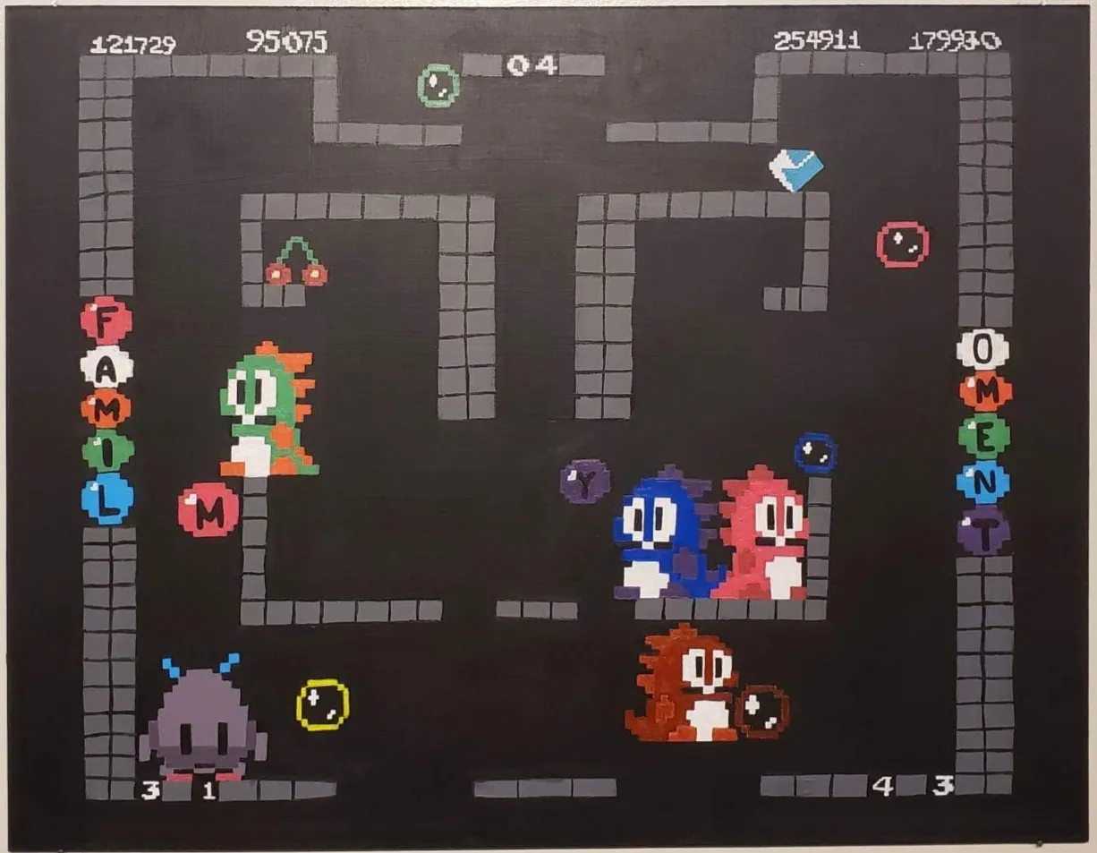 Peinture de mon jeu vidéo préféré